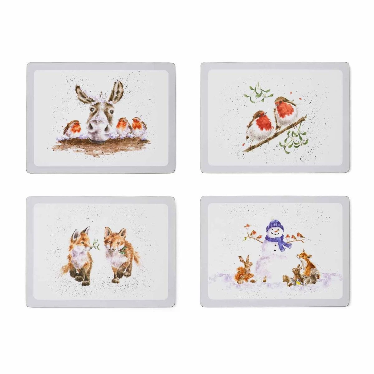 Pimpernel For Royal Worcester Wrendale Designs Christmas Placemats Set Of 4 2 Pimpernel For Royal Worcester Wrendale Designs Christmas Placemats Set Of 4 - Image 2